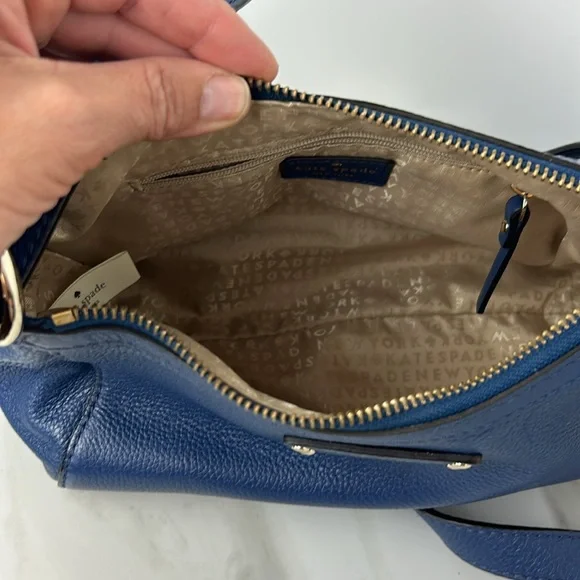 Kate Spade Royal Blue pebble leather AUTHENTIC bag